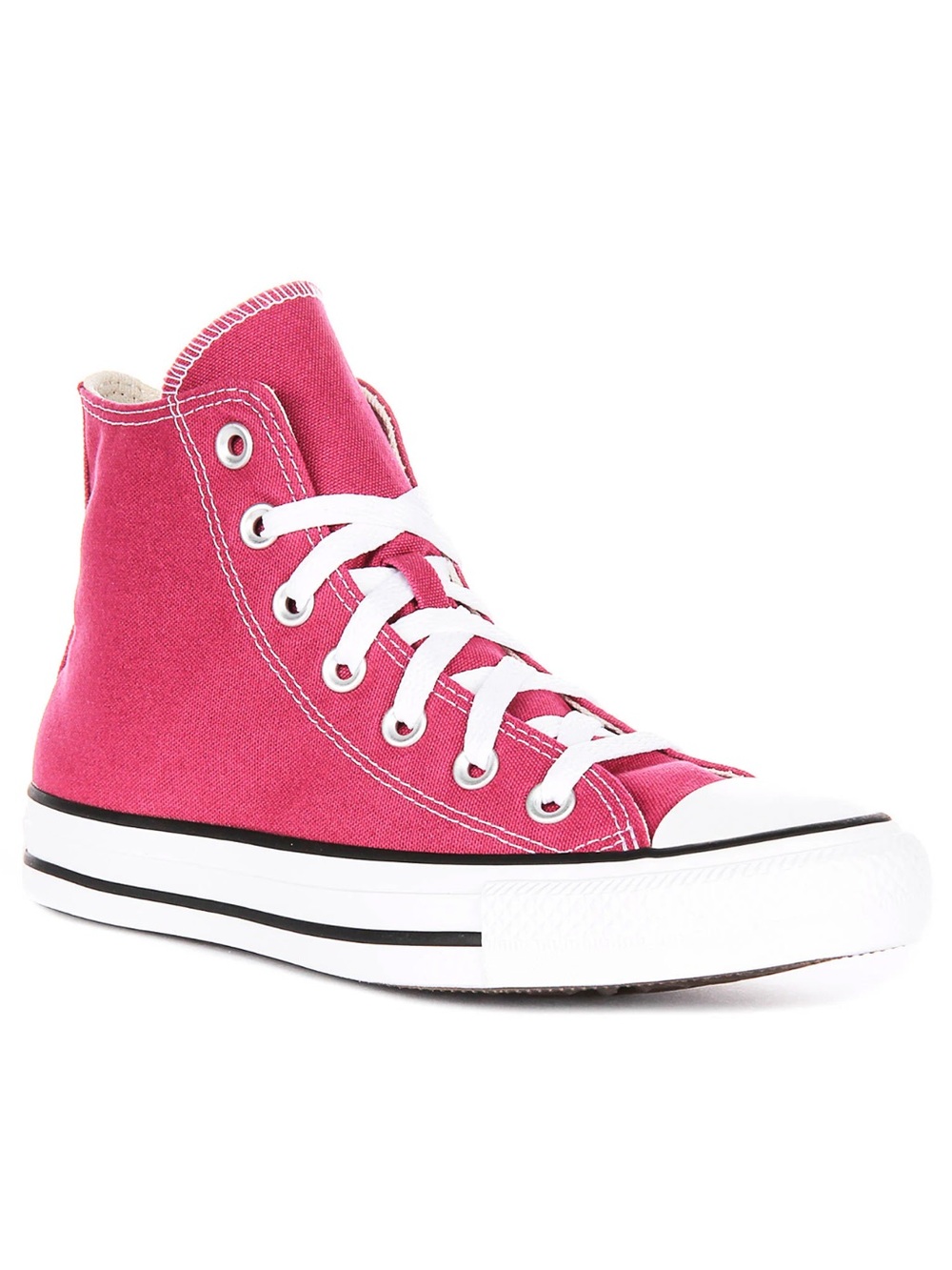 Converse All Star High-Top Canvas Sneaker in Raspberry